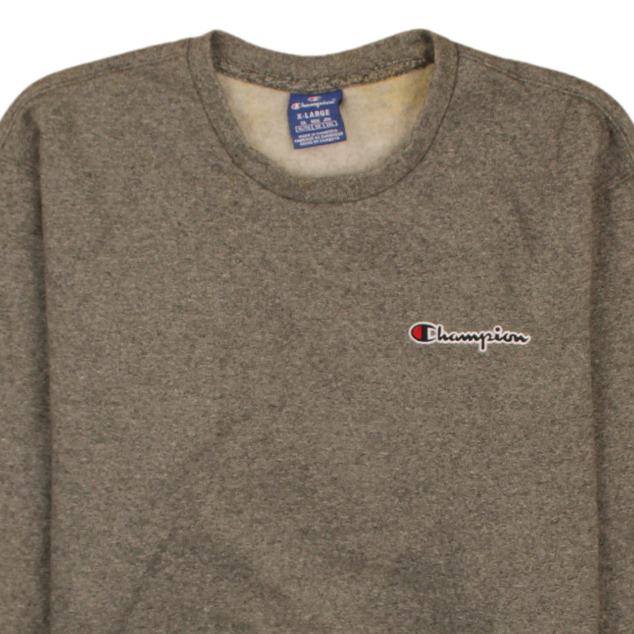 Mens UK Size XL Champion Grey Pullover Sweatshirt