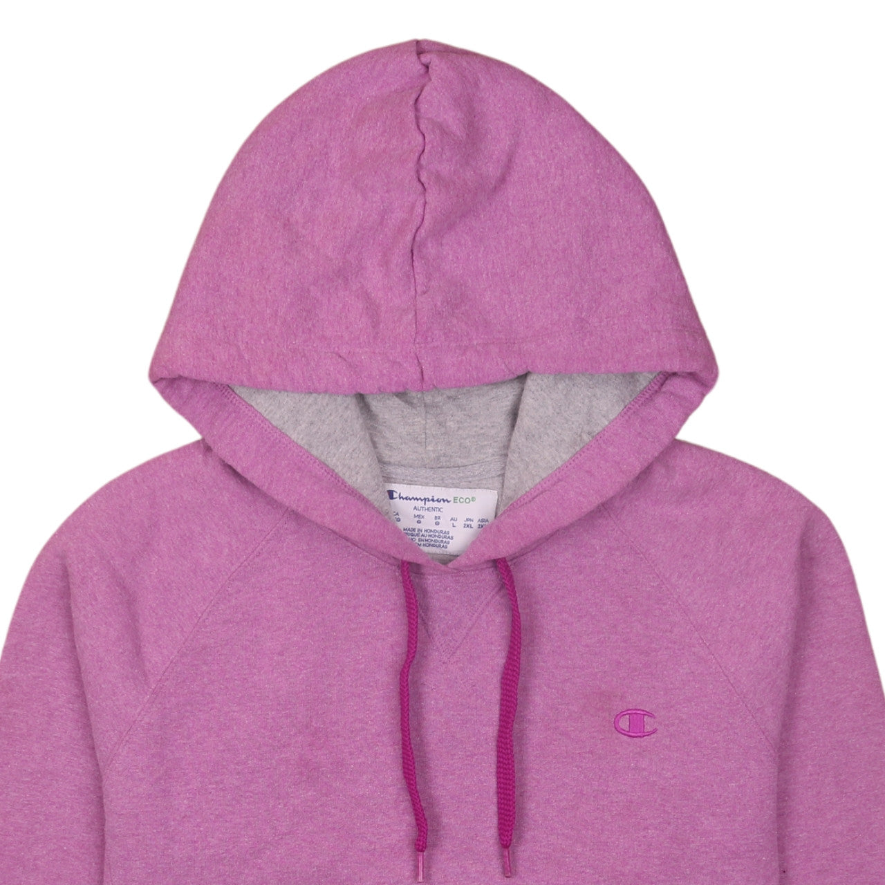 Womens UK Size L Champion Pink Pullover Hoodie