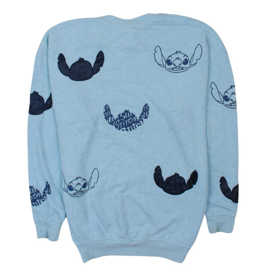 Womens UK Size S Disney Blue Pullover Sweatshirt