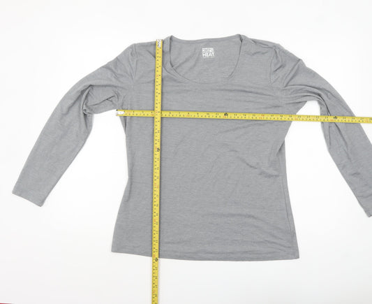 Womens UK Size XL 32 Degrees Grey Gym & Training Running & Jogging Walking T-Shi