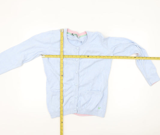 Womens UK Size 14 Crew Clothing Co. Blue Cardigan Jumper