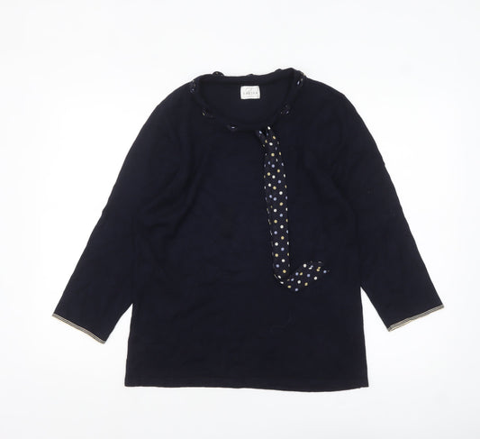 Womens UK Size 16 Eastex Blue Pullover Jumper