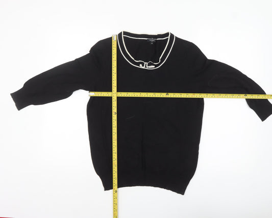 Womens UK Size 16 Hobbs Black Pullover Jumper