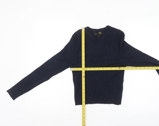Womens UK Size 14 Marks and Spencer Navy (Blue) Pullover Jumper