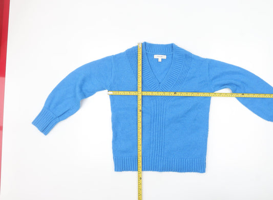 Womens UK Size S Marks and Spencer Blue Pullover Jumper