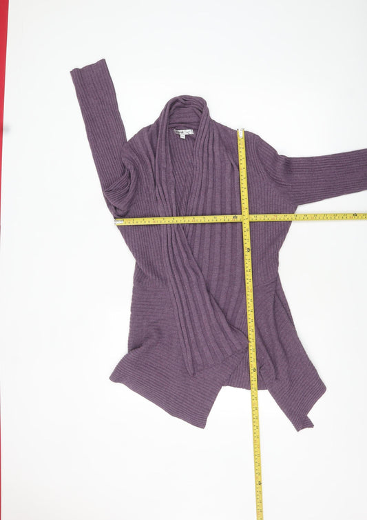 Womens UK Size S Elizabeth Scott Purple Cardigan Jumper
