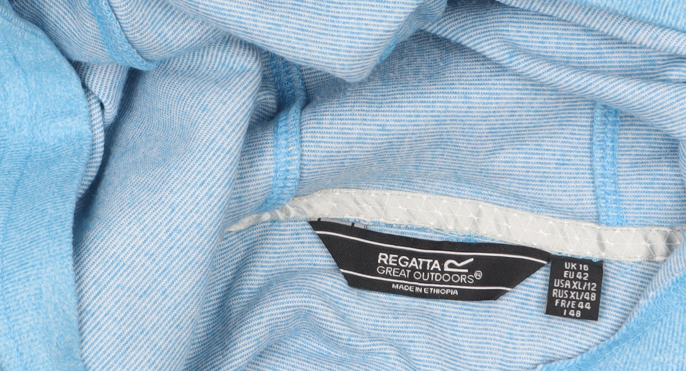 Womens UK Size 16 Regatta Great Outdoors Blue Pullover Hoodie
