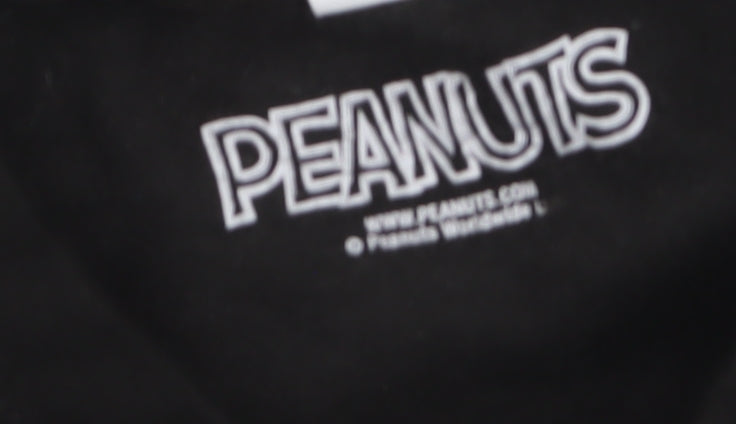 Mens UK Size M Peanuts Black Pullover Sweatshirt