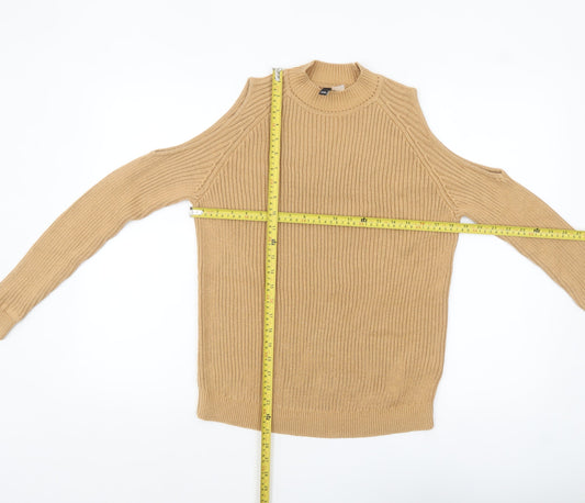 Womens UK Size XS H&M Beige Pullover Jumper