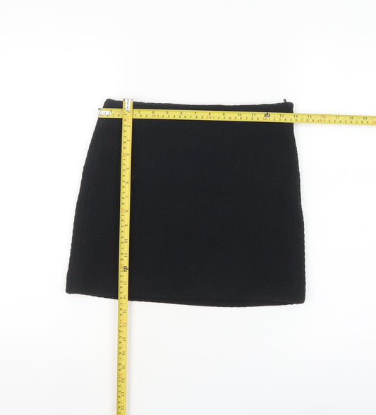 Womens UK Size XS Mango Straight & Pencil Tweed Skirt