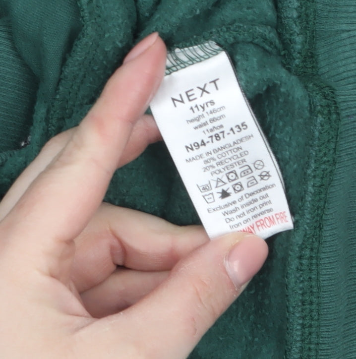 Boys UK Size 11 Years NEXT Green Pullover Hoodie
