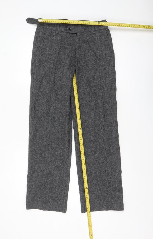 Womens UK Size 8 Slim NEXT Slim Fit Business Workwear Formal Grey Trousers