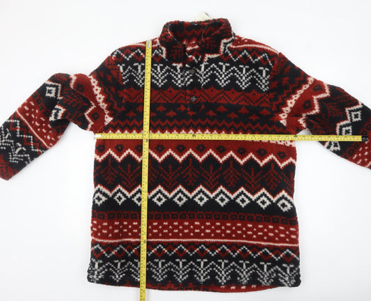 Cotton Traders Mens Multicolour XL Fleece Henley Sweatshirt
