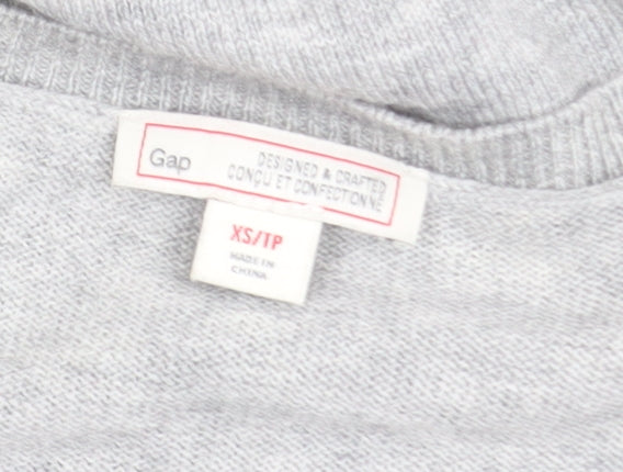 Womens UK Size XS Gap Grey Pullover Jumper