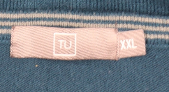 Mens UK Size 2XL TU Blue Pullover Jumper