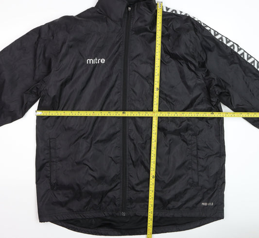 Mens UK Size XL Mitre Black Windbreaker Coat