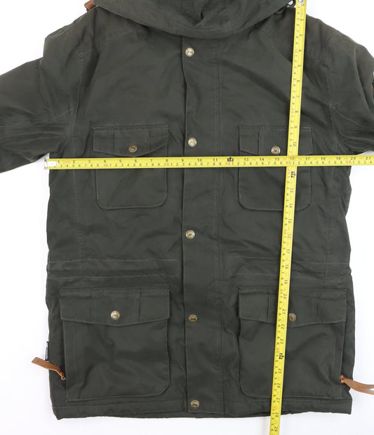 Mens UK Size XS Trespass Green Parka Coat