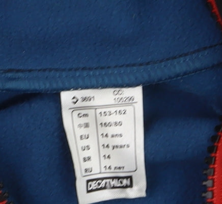 Teens UK Size 164 Quechua Black Softshell