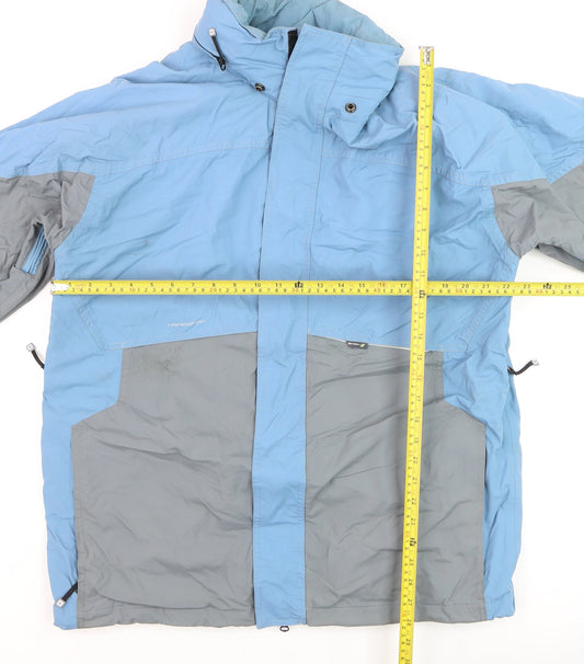 Mens UK Size L Headworx Blue Parka Coat