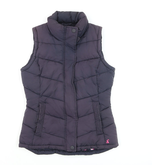 Womens UK Size 8 Joules Purple Puffer Jacket