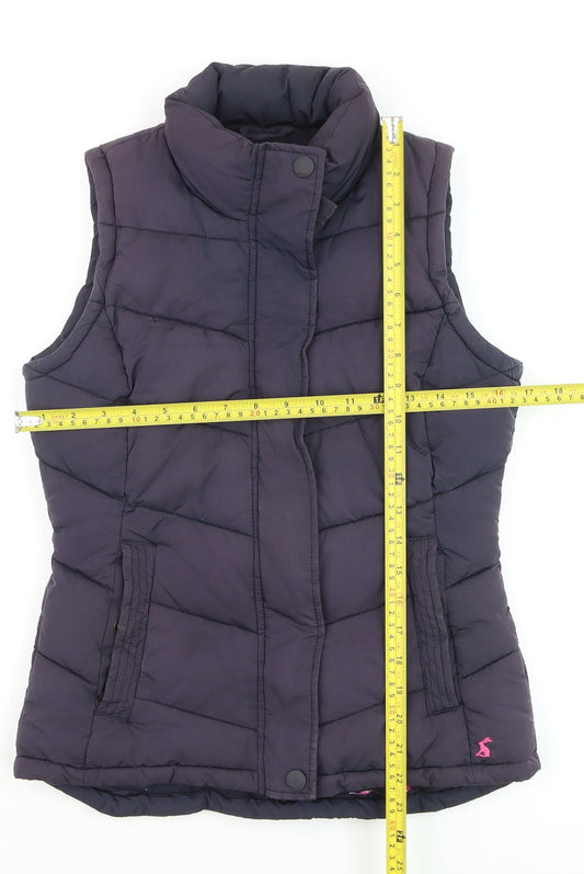 Womens UK Size 8 Joules Purple Puffer Jacket