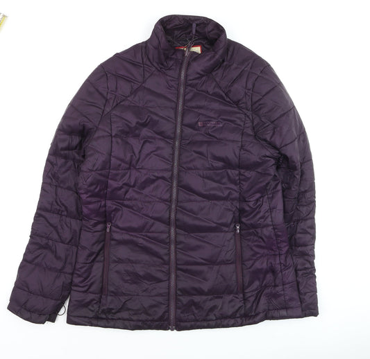 Womens UK Size 12 Mountain Warehouse Purple Puffer Jacket
