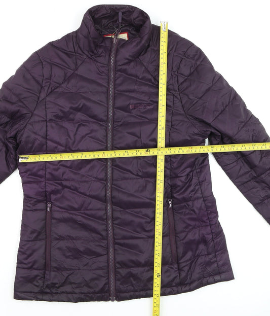 Womens UK Size 12 Mountain Warehouse Purple Puffer Jacket
