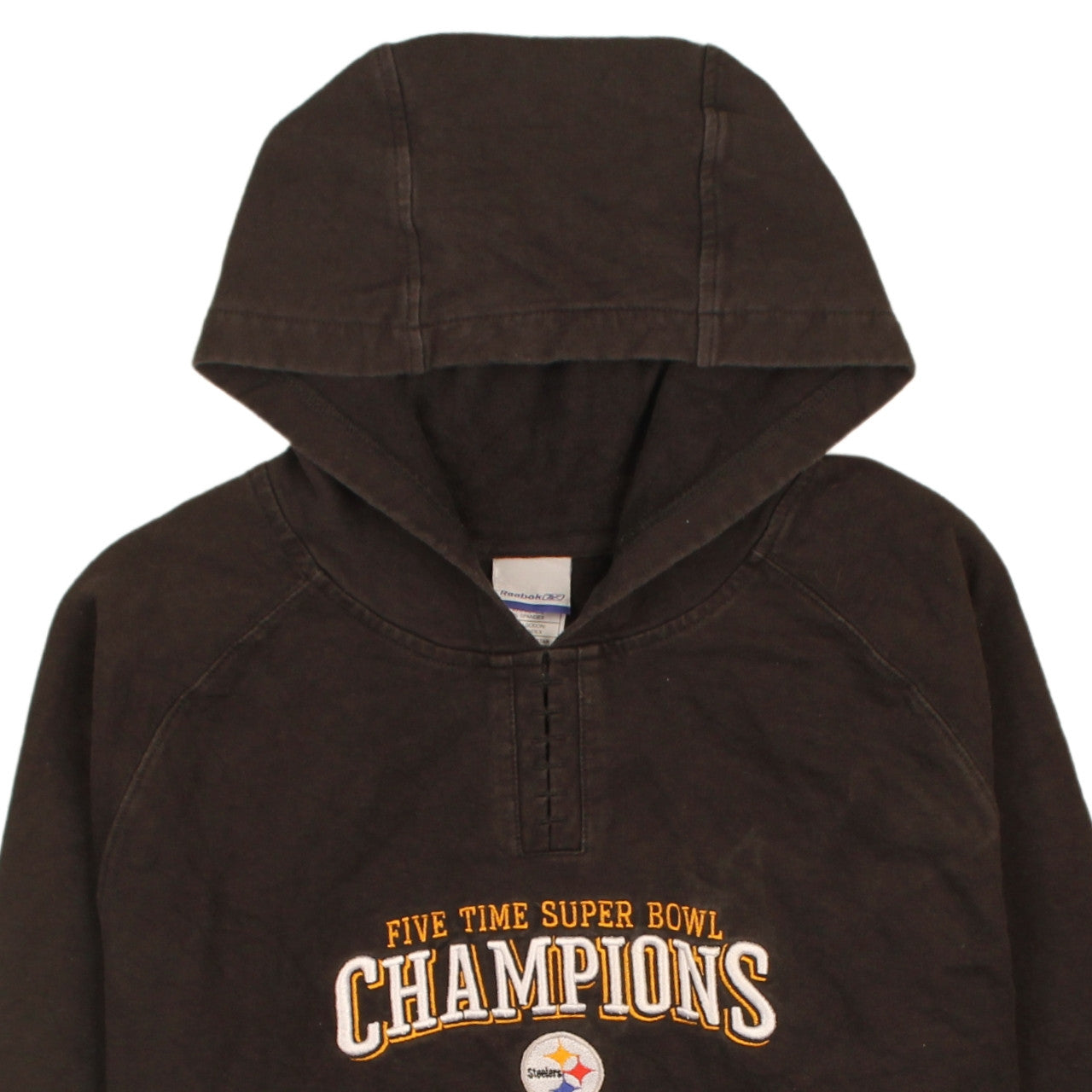 Mens UK Size L Reebok Brown Pullover Hoodie