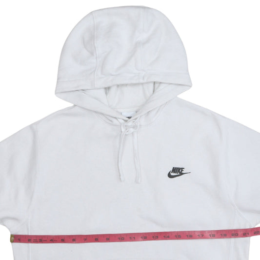 Mens UK Size S Nike White Pullover Hoodie