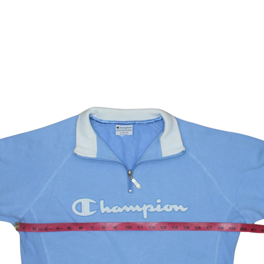 Womens UK Size L Champion Blue Pullover Sweatshirt