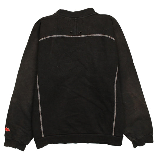 Mens UK Size XL Kappa Black Pullover Sweatshirt