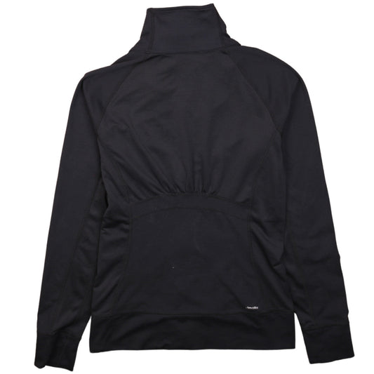 Adidas Women Black Size S Full Zip Hooded Sweatshirt Climalite