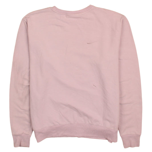 FILA Womens Pink Crew Neck Pullover Sweatshirt UK M