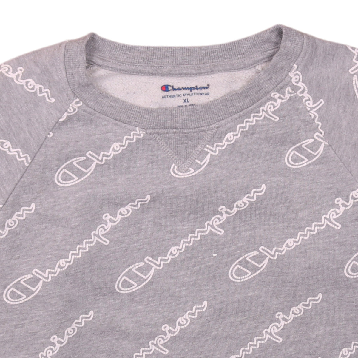 Champion Boys Grey XL Crew Neck Pullover Fleece Sweatshirt