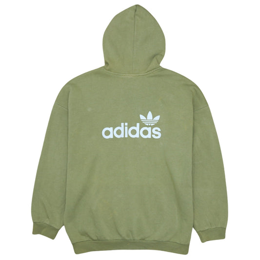 Womens UK Size L adidas Green Pullover Hoodie