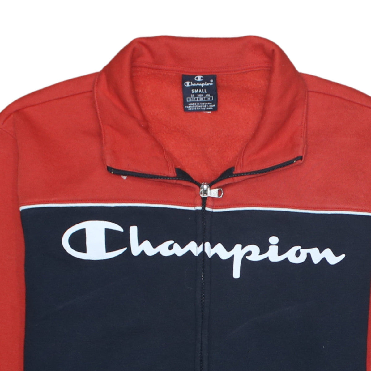 Mens UK Size S Champion Multicoloured Full Zip Sweatshirt