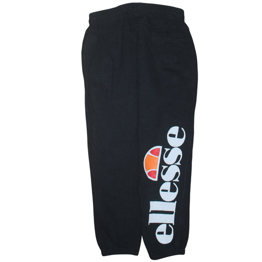 Womens UK Size L ellesse Regular Fit Jogger Black Trousers