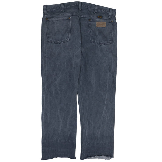 Wrangler Men's Blue Denim Straight Jeans 36x32 Regular Fit