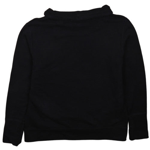 Puma Women Black Size 14 Pullover Hoodie Sweatshirt Logo Print