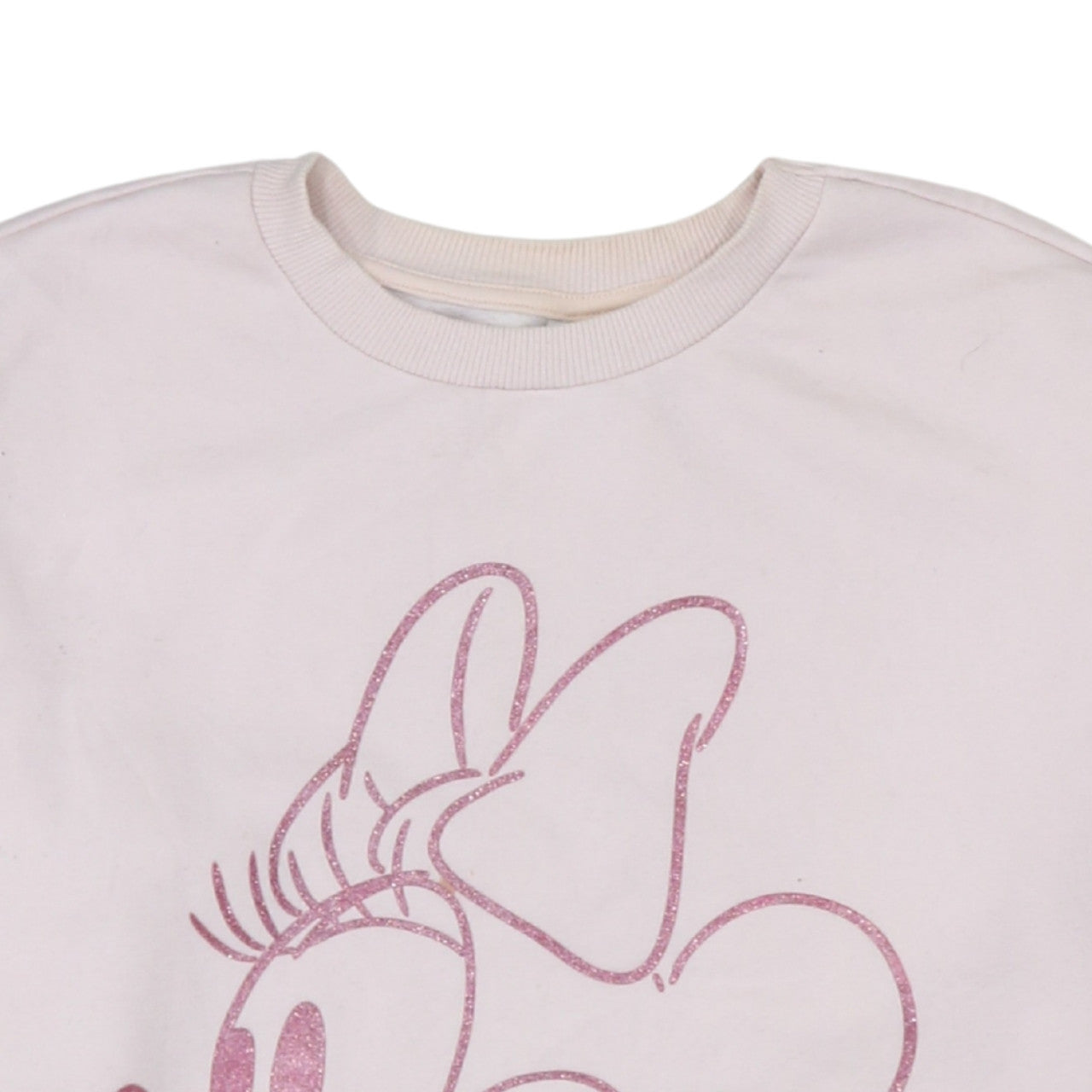 Disney Mickey & Friends at George Women Pink Minnie Sweatshirt Size S 8-10