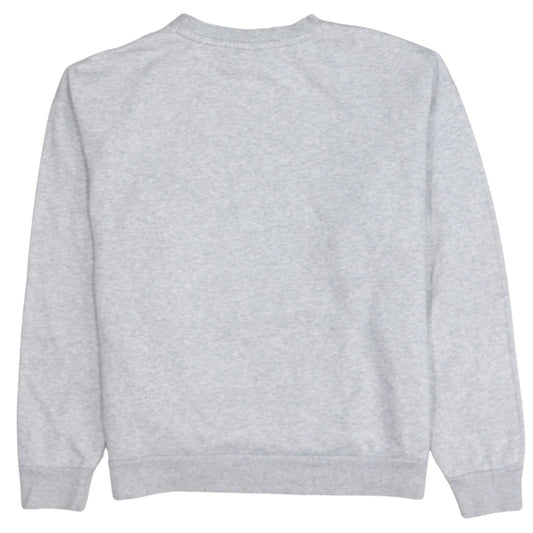 Puma Women's Grey Logo Crew Neck Pullover Sweatshirt Size L