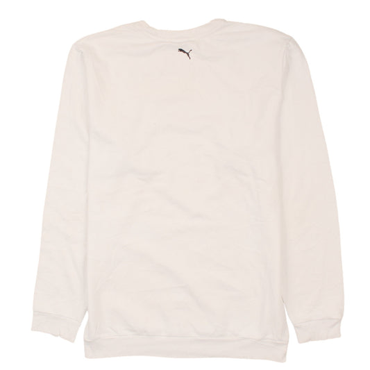 Puma Women Ivory Crew Neck Pullover Sweatshirt Size 16