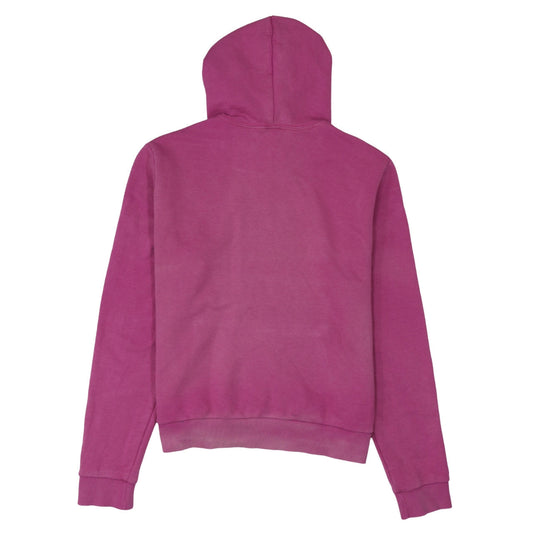 Reebok Women's Pink Pullover Hoodie - Medium Cotton Blend