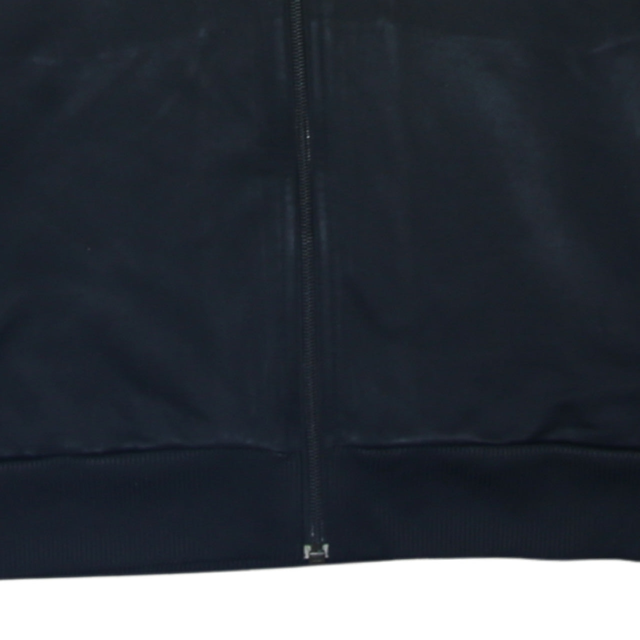Additional view of Adidas boys’ black full zip hoodie 13-14 years grey trim hooded sweatshirt