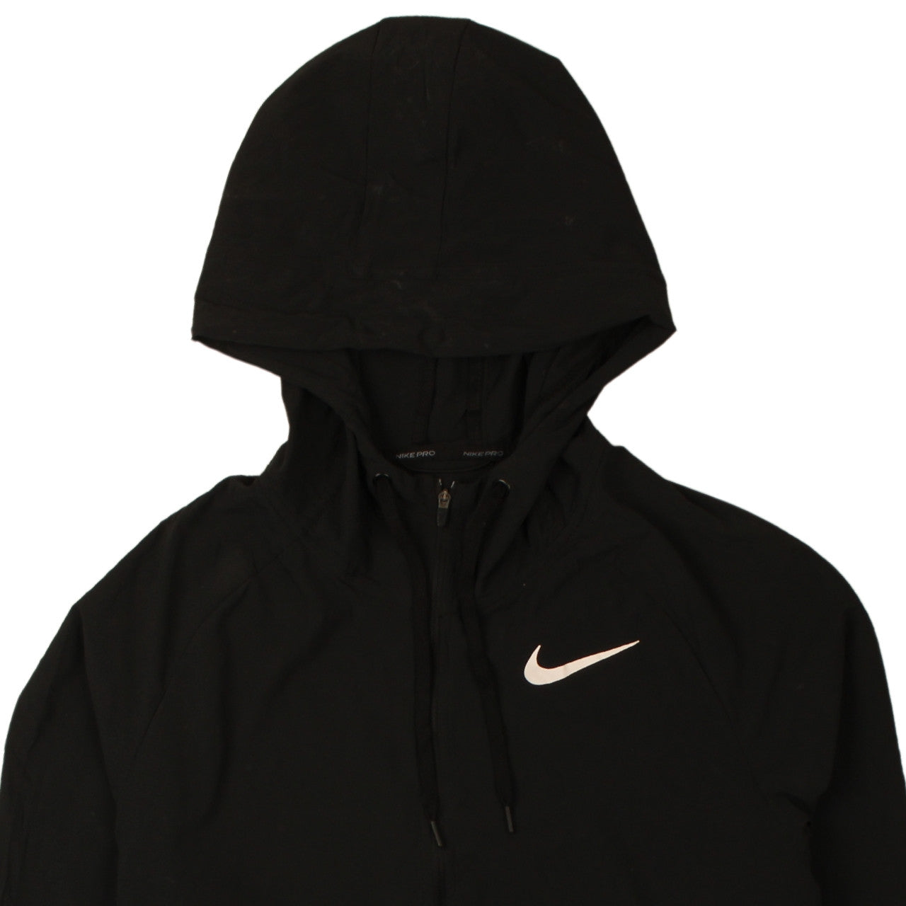 Nike Men's Black Dri-Fit Hooded Windbreaker Jacket Size M