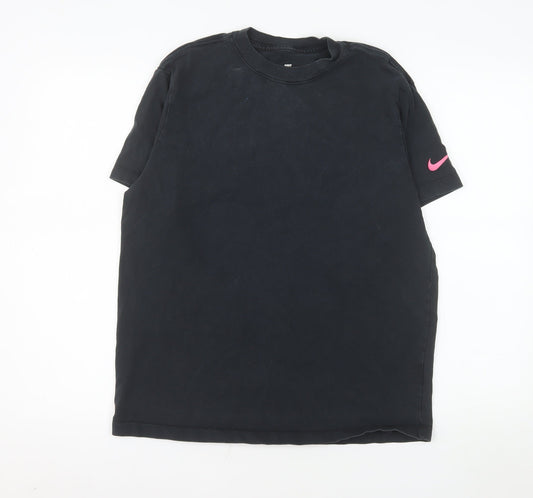 Nike Women's Black Loose Fit Sports T-Shirt Size S