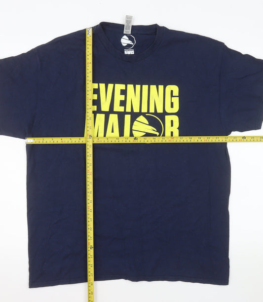 Gildan Men’s Hampshire Hawks Blue XL Sports Graphic Cotton T-Shirt