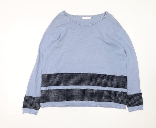Womens UK Size 16 Lakeland Blue Pullover Jumper