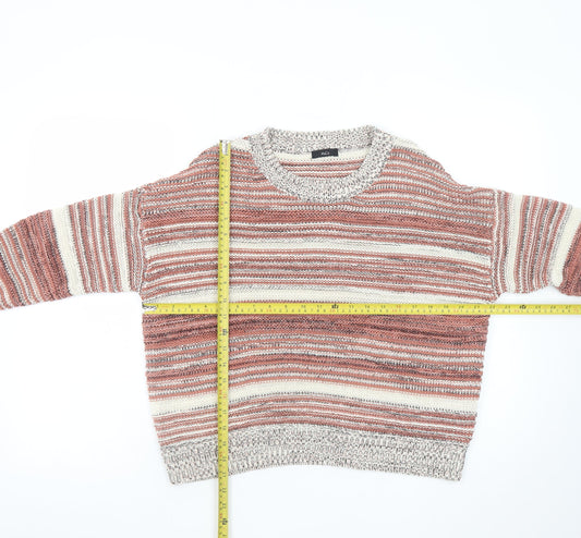 Womens UK Size 14 M&Co Pink Pullover Jumper