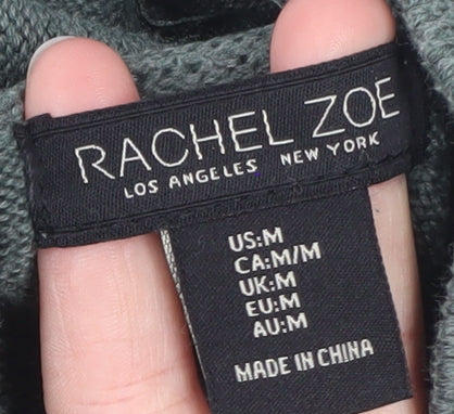 Womens UK Size M Rachel Zoe Green Pullover Jumper